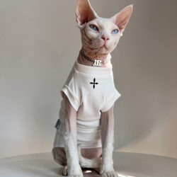 SPHYNX PLANET German Clothes Hairless Cat Sphynx Shabirus Thin Sleeveless Air Condition Vest