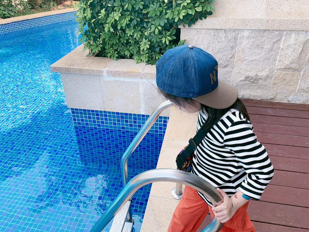 Non-refundable sweetcity boys and girls good to wear comfortable cotton striped curved hem long-sleeved T-shirt