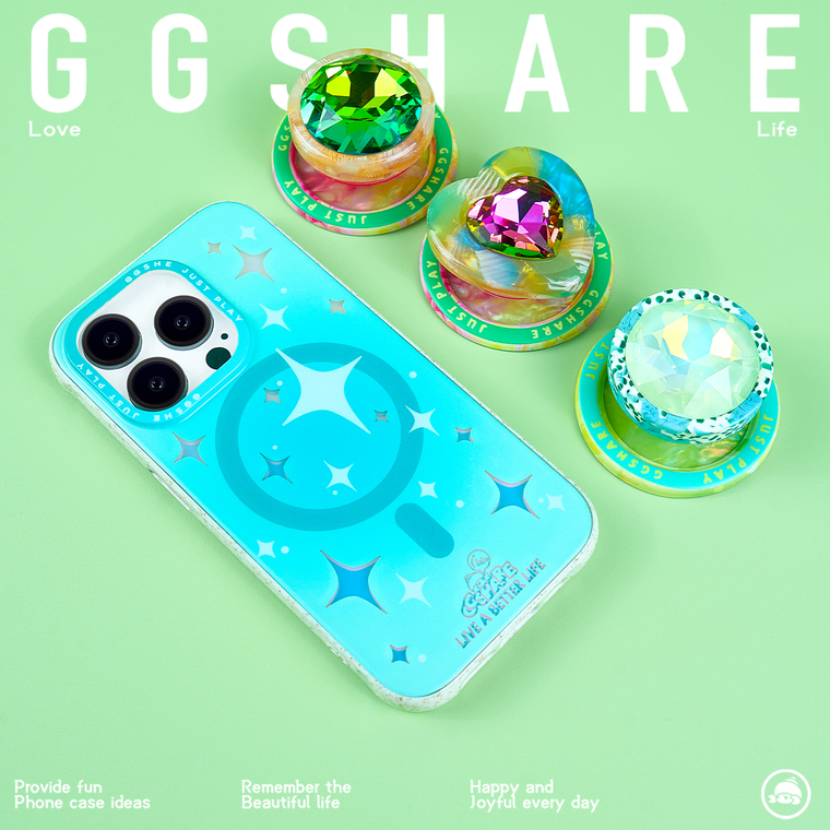 GGShare Luxury Laser Gradient Stars MagSafe iPhone Case