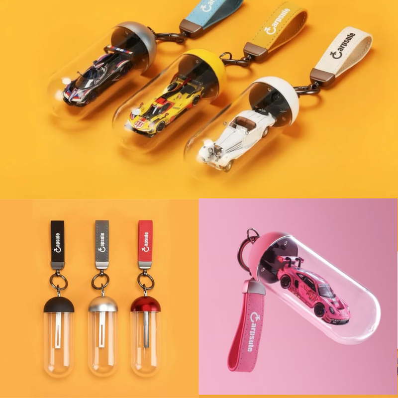Some in Stock 1:64 Turning Crush Car Capsule Panoramic View Car Appreciation Quick-Release Car Model Peripherals