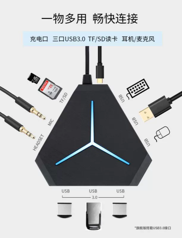 Giao diện máy tính tự động usb mở rộng một cho hai máy tính để bàn với bộ nguồn nhỏ gọn máy chủ đa năng 3 bộ chuyển đổi đa chức năng - USB Aaccessories