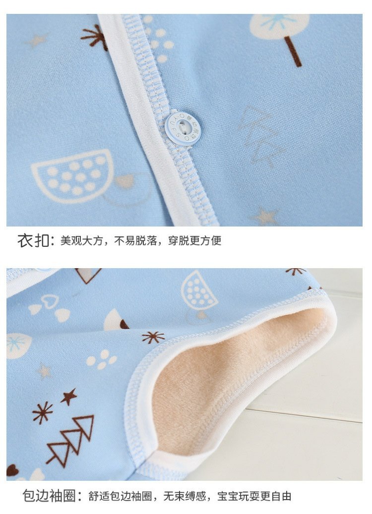 Áo ấm cho bé mùa xuân và mùa thu 0-1 cho bé Áo vest cotton cho bé sơ sinh 2 mùa thu và áo vest mùa đông vai 3 tuổi 4 áo len ba lỗ cho bé