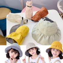 Childrens hat summer parent-child hat 1 double-sided empty top hat 2 new girl fishermans hat 3 outdoor sunshade cap 6