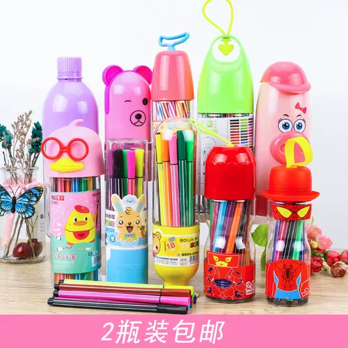 Мультяшная акварель, мелки, комплект для детского сада, детская кисть для школьников, 12 цветов, подарок на день рождения, оптовые продажи