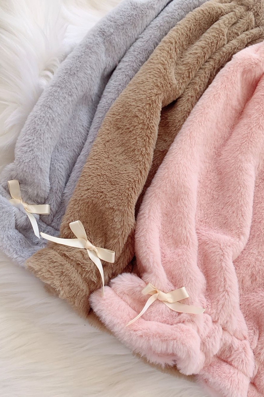 Little Deer Peach Blossom Sauce Autumn and Winter Plush Japanese Cute Warm Lolita Jk Safety Leggings Pumpkin Pants