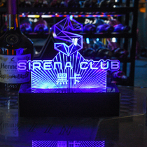 Luminous bar booking table custom LED creative acrylic booking card reserved card bar VIP ordering table lamp