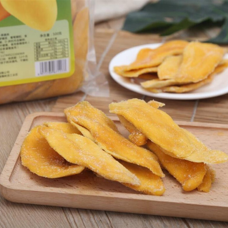 Mango Dry 500g Blockbuster Meat Thick Acids Sweet Fruits Dried Candied Fruits Whole Boxes Bulk Snacks Snack Casual Food
