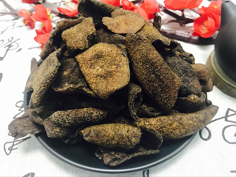 Brown sugar old tangerine peel dry tangerine peel black sugar tangerine peel bulk non-Xinhui tangerine peel 500g tea water Guangdong flavor
