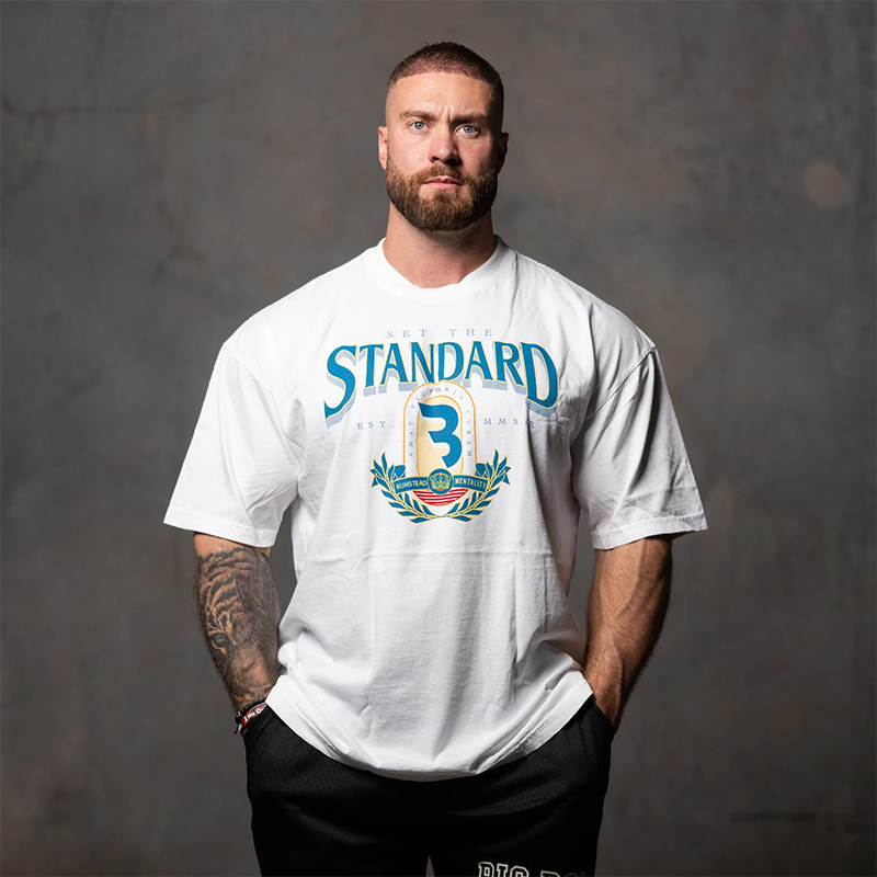 Cbum Chris Cool Short-Sleeve Fitness Solona T-Shirt Soft Anti-Wrinkle National Trend Loose Sports Half-Sleeve for Men