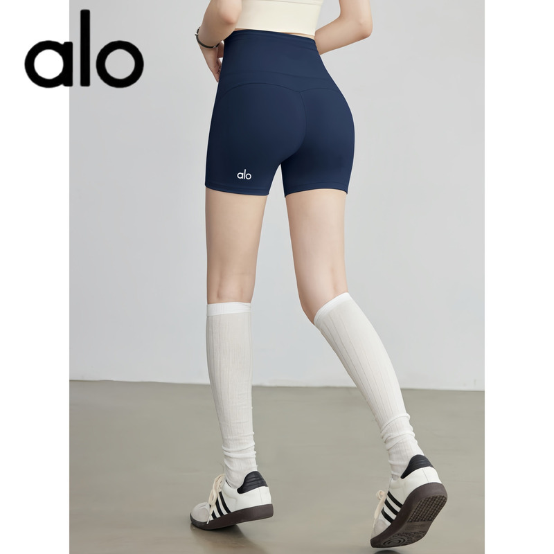 Aio Yoga Pants High-Waisted Butt-Lifting Women's Running Casual High-Elastic Pilates Training Sports Shorts Fitness Shorts