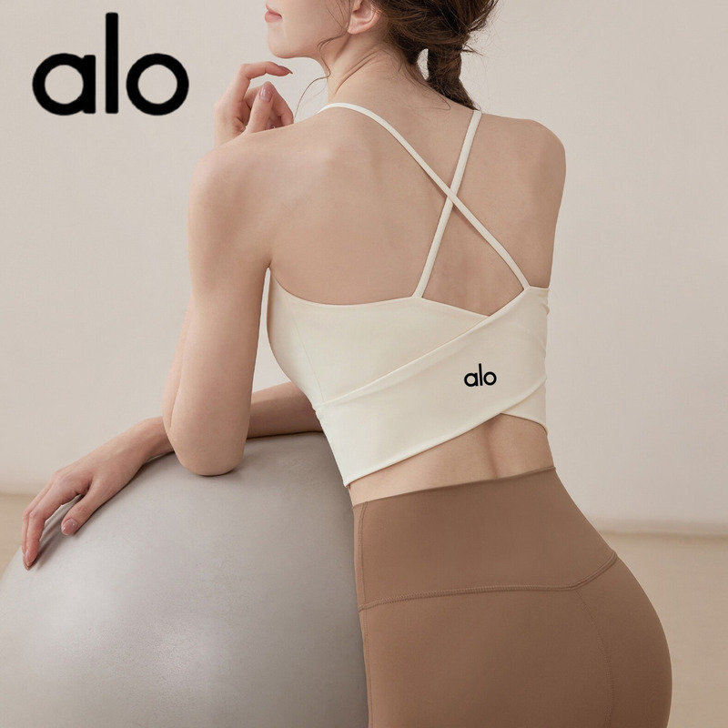 Aio Sports Bra Women's Shock-Proof High-Intensity Pilates Top Fitness Yoga Wear New Style Bra Vest Summer