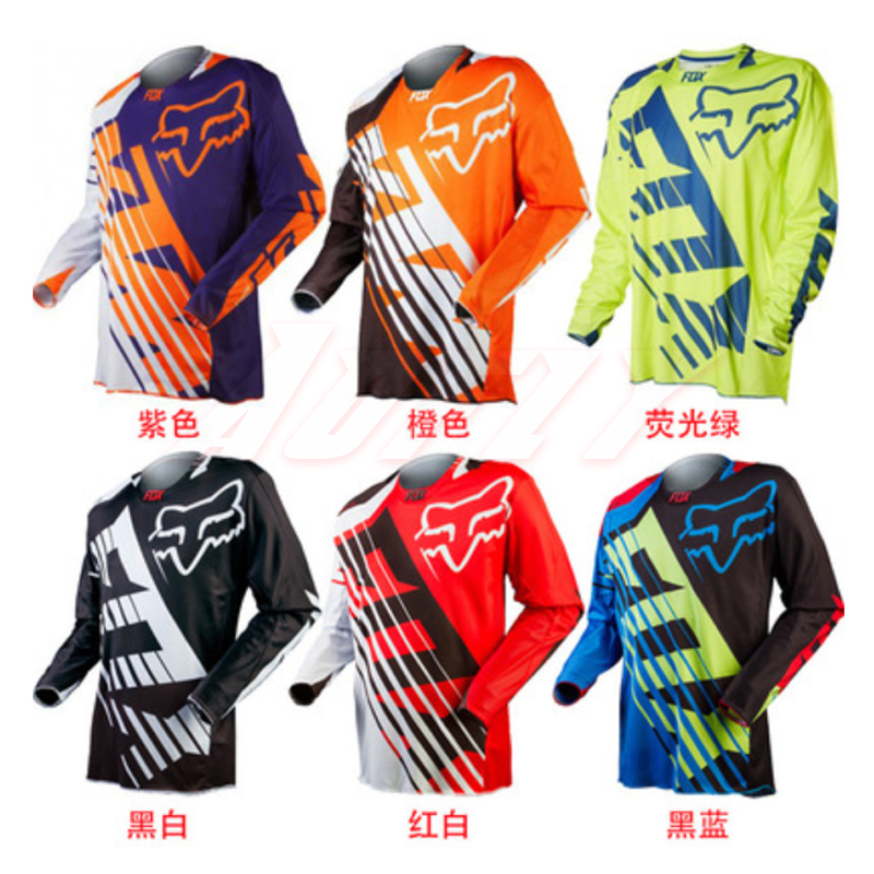 FOX hot selling tide brand long-sleeved quick-drying suit men's spring and autumn outdoor racing suit riding suit T-shirt bicycle quick-drying suit