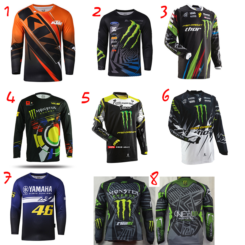 2021 spring and autumn riding suit long-sleeved ghost claw downhill suit outdoor racing clothing motorcycle T-shirt men can be customized