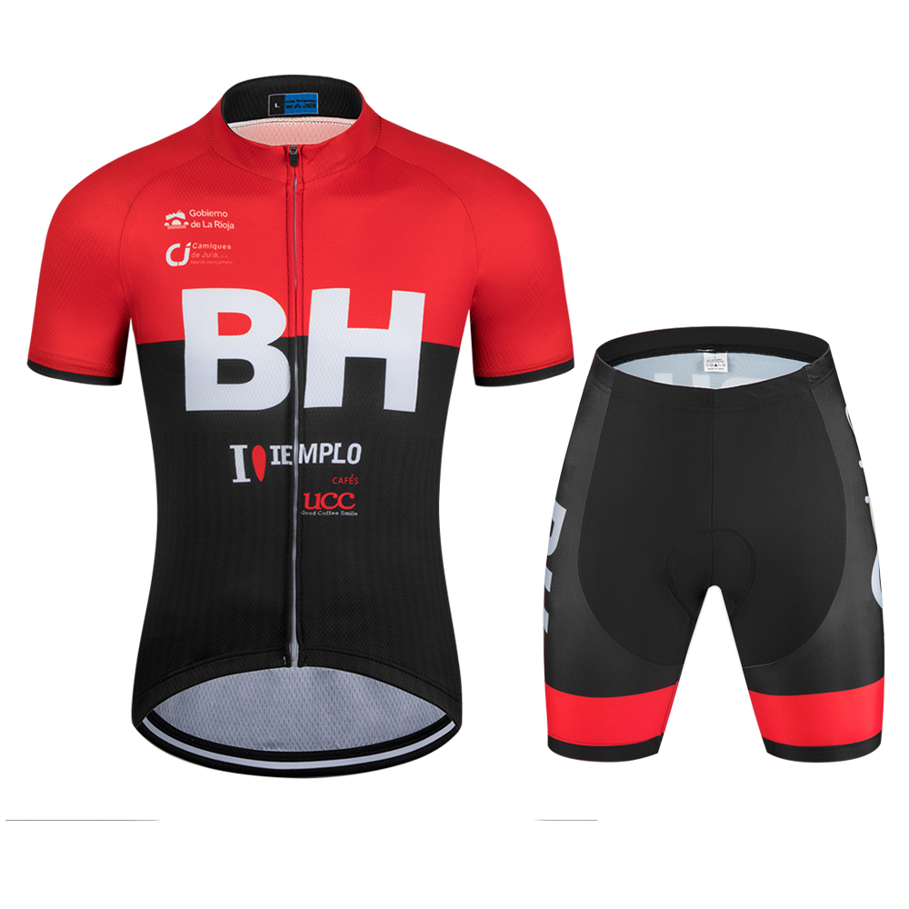 BH summer cycling suit male mountain bike short sleeve suit female highway clothing air breathable speed can be customized