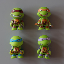 Q version of Cartoon animation three-dimensional Teenage Mutant Ninja Turtle Refrigerator Sticker Magnetic attraction A set of decorative magnetic simple refrigerator magnetic stickers