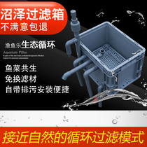 Fish tank filter fish vegetable symbiosis system diy upper filter outer swamp filter box pond filter box