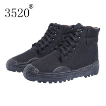 Winter 3520 black high-top cotton rubber shoes plus velvet padded outdoor sports shoes thick-bottom high-top cotton shoes