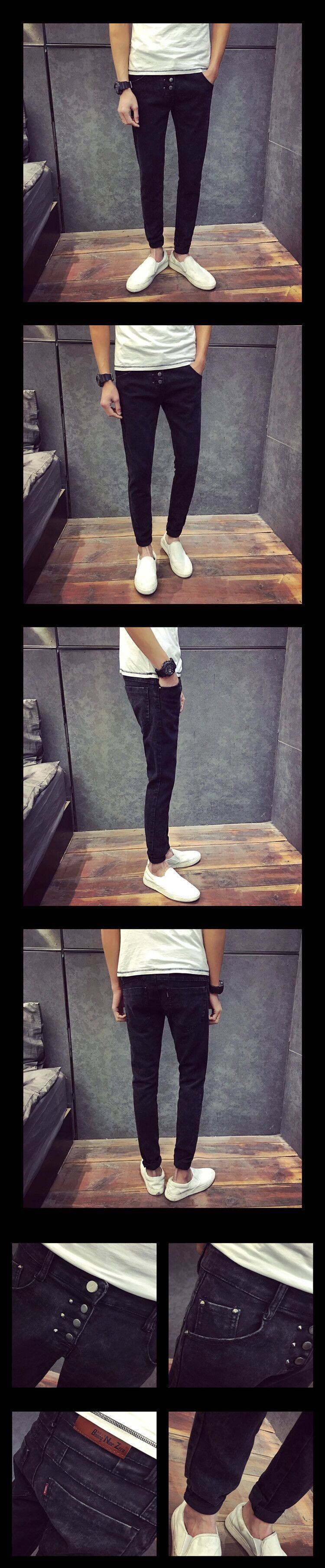 Jeans pour adolescent pieds Slim pour automne - Ref 1465510 Image 14