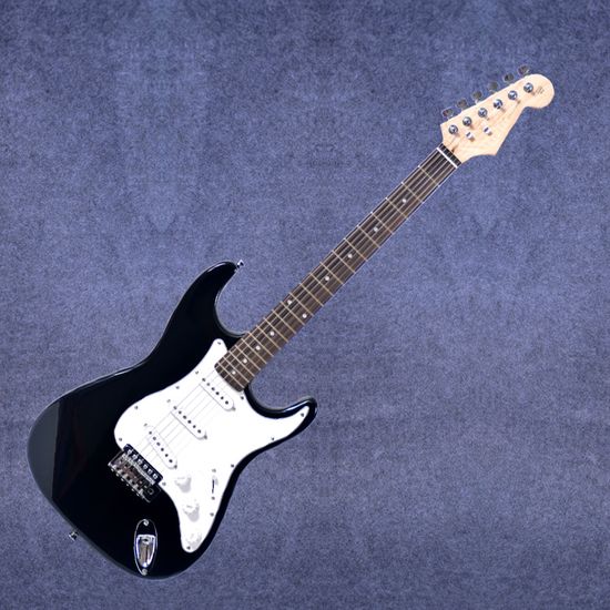 Beginner electric guitar set single-shake piano paint fashion black-faced sq electric guitar cash on delivery special offer