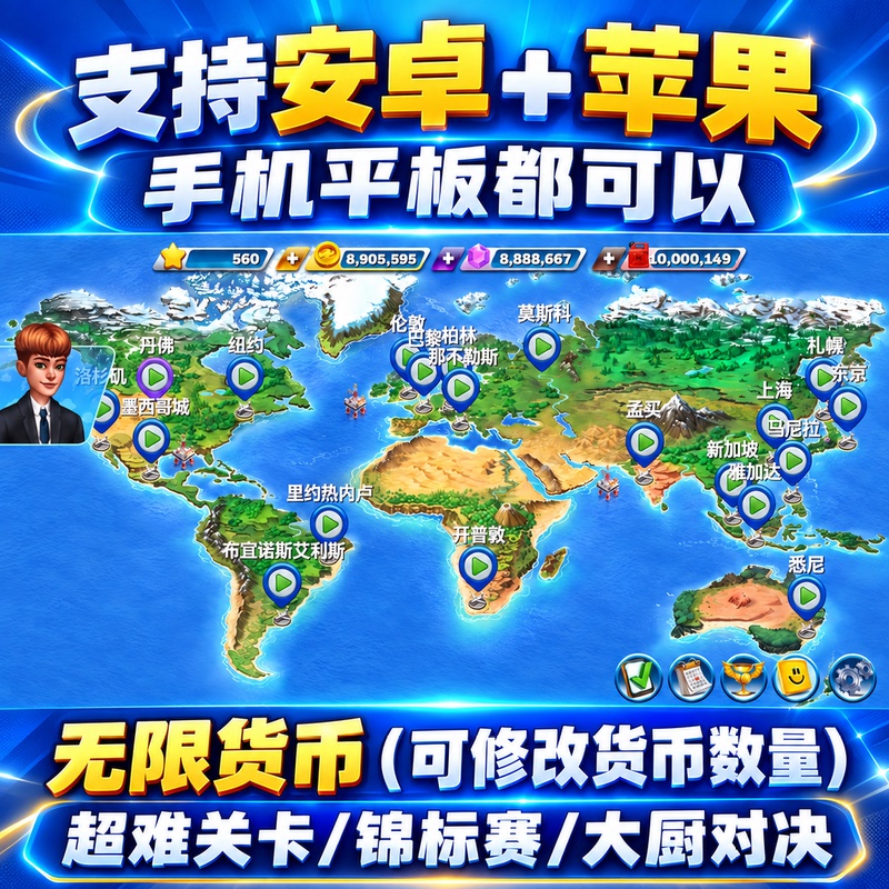 Airplane Chef: Unlimited Resources, Gold Coins, Fuel, Diamonds, Gems, Airport Fully Unlocked, Android and Ios