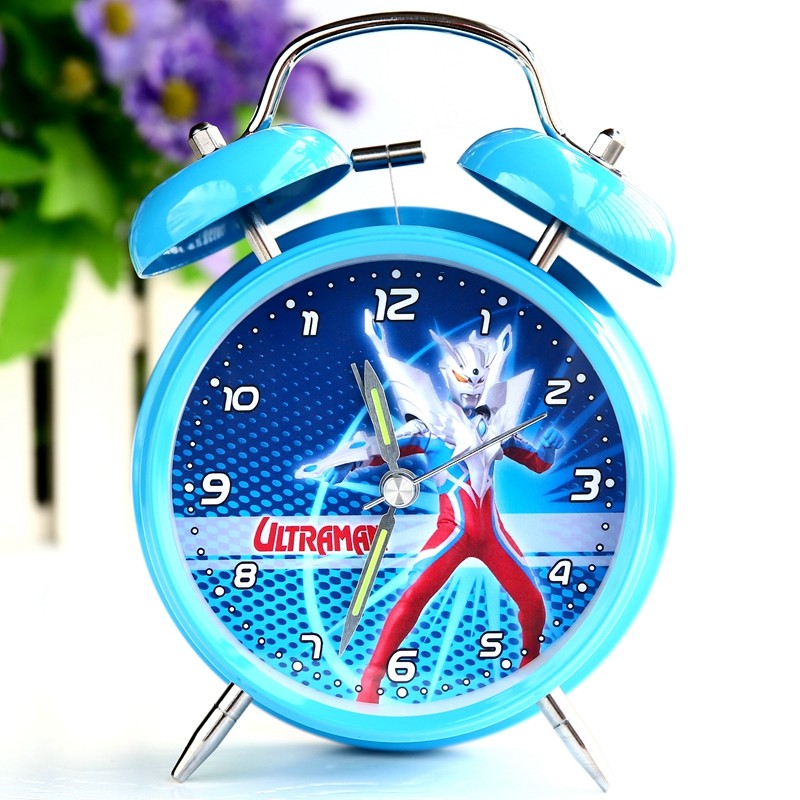 Students use creative cartoon mute alarm clock children boys cute kindergarten exclusive get up multifunctional bedroom