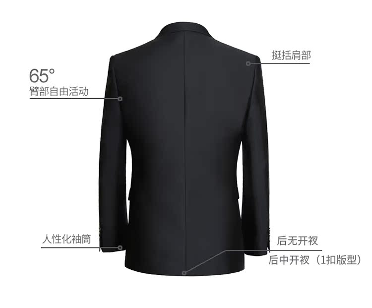 Bộ đồ vest nam màu đen miễn phí phiên bản Hàn Quốc nóng bỏng áo dạ nam
