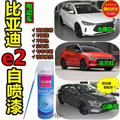 BYD e2 red paint repair pen car scratches scratch repair car paint white spray paint tank mountain gray original paint