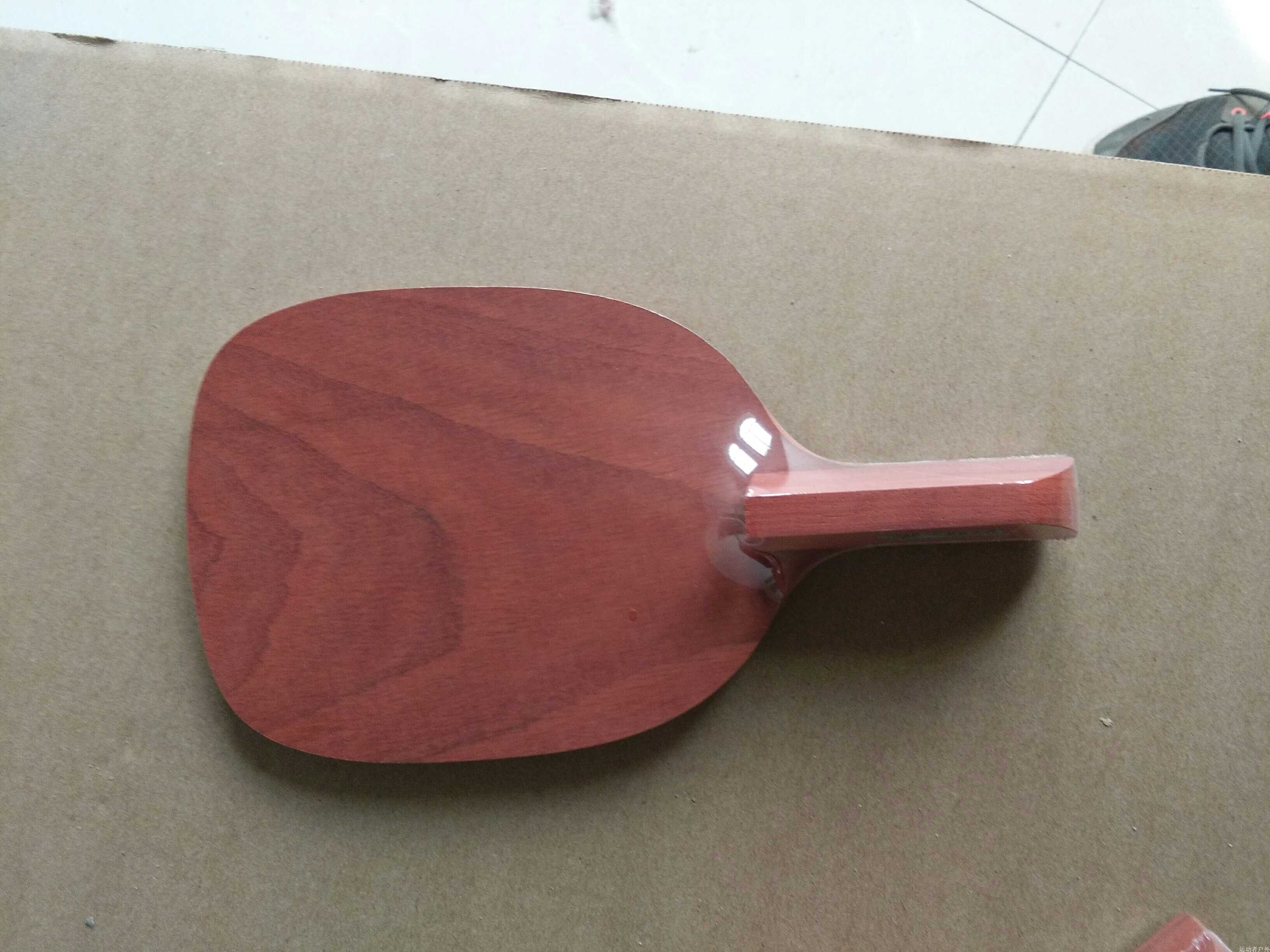 Special red flower pear day type table tennis racket table tennis bottom plate straight plate horizontal version veneer
