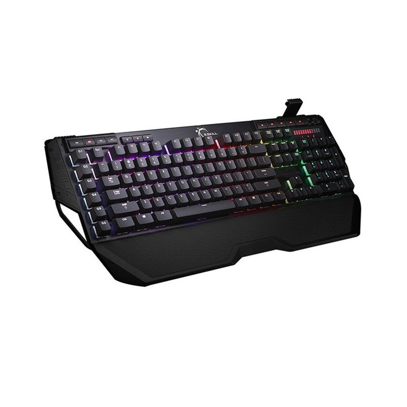 G.Skill/Kiyi Km780R Wired Gaming Mechanical Keyboard Cherry Switches 6 Macro Keys Rgb with Wrist Rest