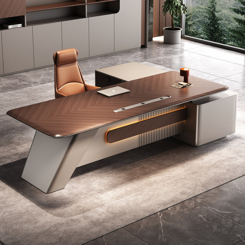 Blister-Packed Executive Desk, Office Desk and Chair, Simple Modern High-End Executive Office Desk, Ceo Computer Desk, Writing Desk Blister-Packed Executive Desk, Office Desk and Chair, Simple Modern High-End Executive Office Desk, Ceo Computer Desk, Writing Desk