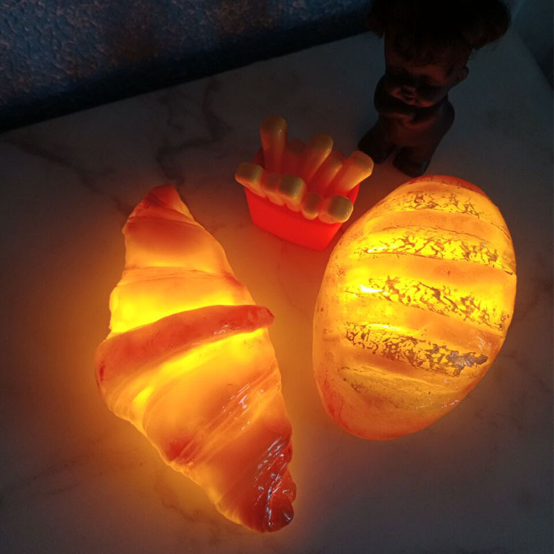 Croissant Bread Lamp, Ambient Light, Cake Shop Decoration, Creative Gift, Led Night Light, Baby Feeding Lamp, Gift Croissant Bread Lamp, Ambient Light, Cake Shop Decoration, Creative Gift, Led Night Light, Baby Feeding Lamp, Gift