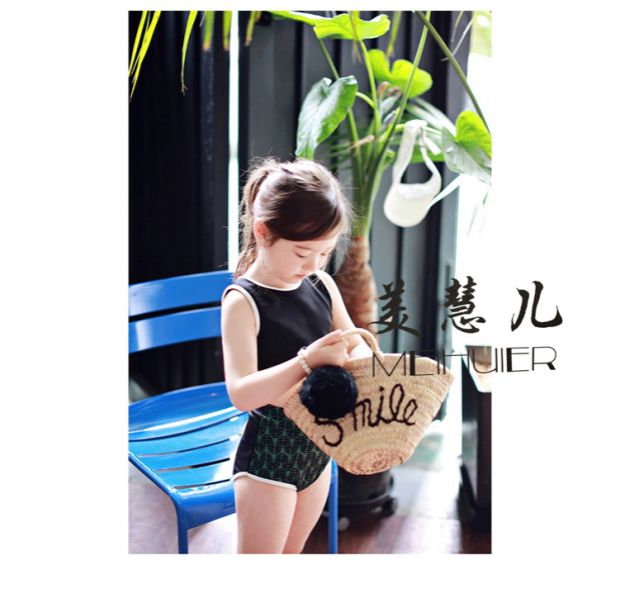 Phiên bản Hàn Quốc của trẻ em áo tắm chia bé gái bikini ba mảnh dài tay chống nắng kích thước cô gái áo tắm mùa xuân nóng bán đồ bơi trẻ em