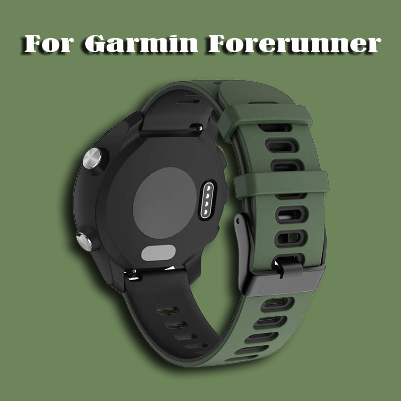 Garmin Forerunner735Xt/230/220/620/630/235Lite Watch Silicone Two-Color Strap