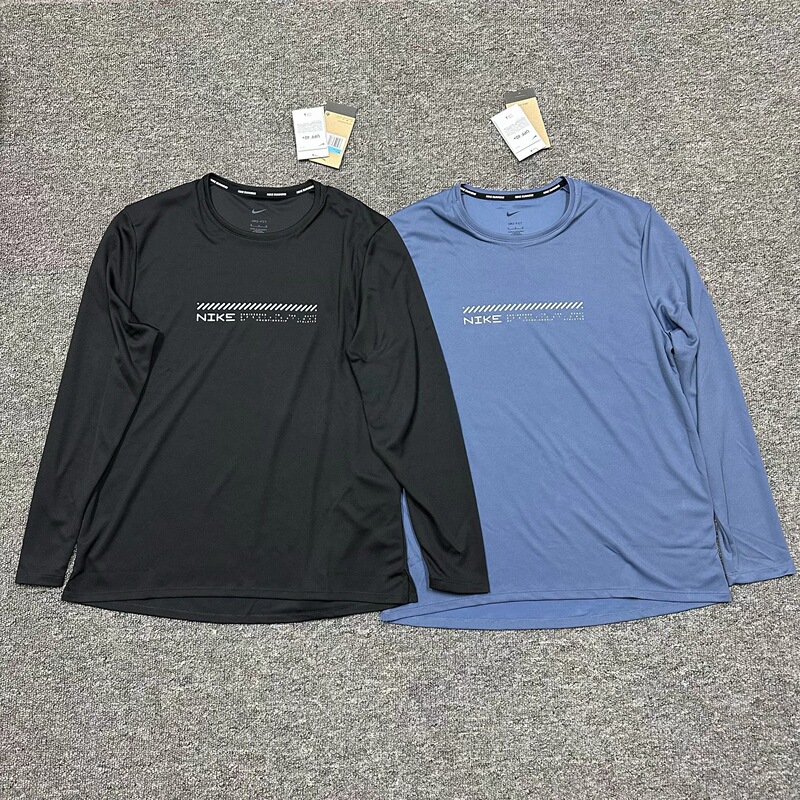 Wenwen Genuine Nike New Men's Upf40+ Sun Protection Quick-Drying Sports Long-Sleeved T-Shirt Im5967-010
