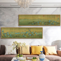 Wang Ximen Thousand Li River Mountain Map High-Quality Palace Living Room Decorative Painting Hanging Painting Mural Painting Mountain Painting Feng Shui