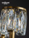 [Starry]Light Luxury Crystal Chandelier Living Room Lamp New Elegant Dining Room Bedroom Simple Lighting Post-Modern All-Copper