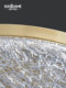 [Ice Pattern] All-Copper Ceiling Lamp, Post-Modern, Simple and Cozy Bedroom Lamp, Household Round Study Room Lamp