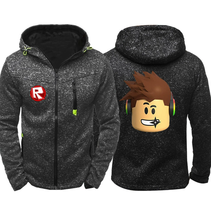 ROBLOX mùa xuân quần áo mỏng áo len áo khoác hoodie nam và nữ sinh viên trò chơi xung quanh - Thể thao lông cừu / jumper