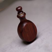 Fingertip Twist Purple Sandalwood Snuff Pot Handlebar Pieces China Wind Red Wood Crafts Creative Portable Heard Gifts