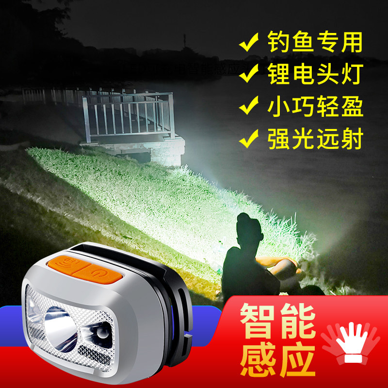 Kangming LED headlight strong light long-range ultra-bright rechargeable lithium battery head-mounted emergency lighting outdoor miner's lamp flashlight