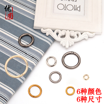 Bag accessories hook buckle can be pressed open ring accessories metal ring buckle spring ring bag hardware accessories adjustment buckle