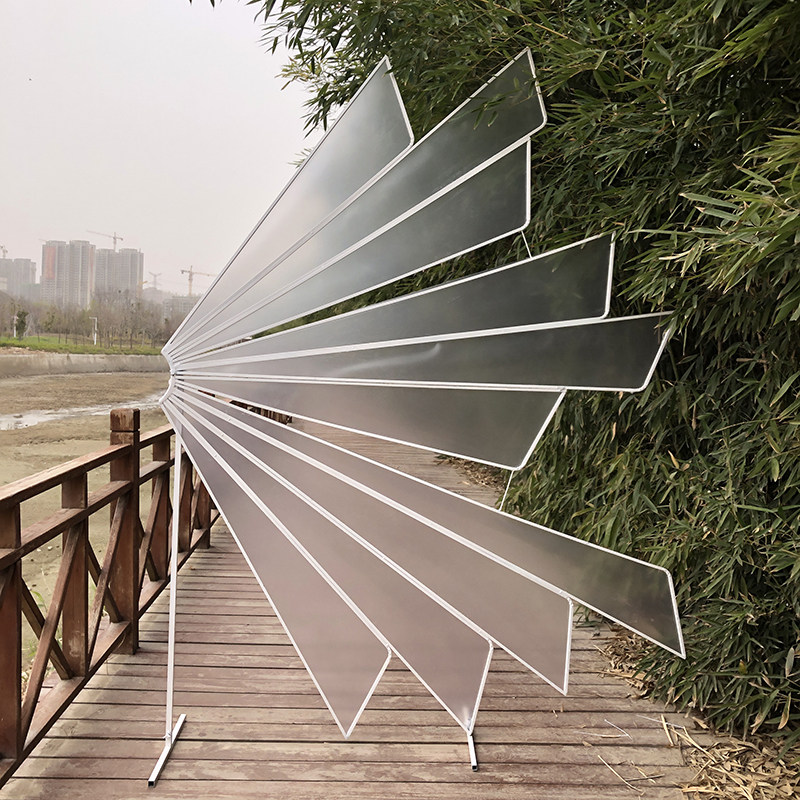 New wedding props butterfly dance background wedding stage decorated fine screen iron artistic stereoscopic film wings