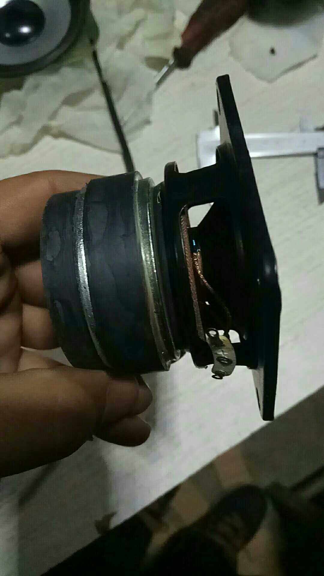 2 75 loudspeaker speaker 70x70 with double magnetic hair burning class