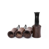 Handmade ebony cigar cigarette holder solid wood cigar filter universal washable cigar mouthpiece extension mouth