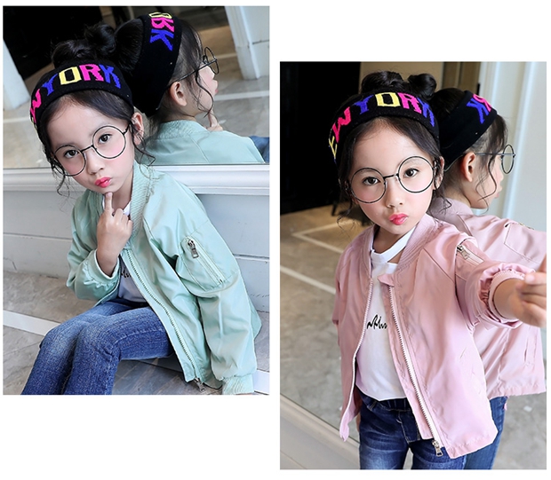 Áo khoác bé gái xuân hè 2018 phiên bản Hàn Quốc mới của quần áo trẻ em nước ngoài Áo khoác mùa thu áo khoác bé gái trong triều lớn áo phao cho bé gái