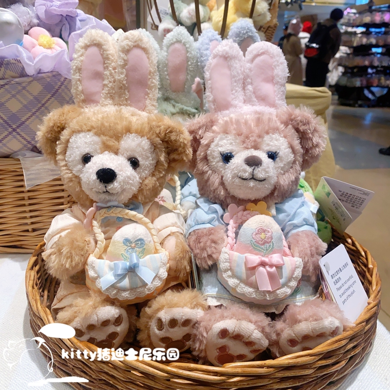Shanghai Disney Domestic Edition 2026 Spring Egg Series Duffy Bear and Shelliemay Plush Doll Bed Pillow Shanghai Disney Domestic Edition 2026 Spring Egg Series Duffy Bear and Shelliemay Plush Doll Bed Pillow