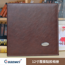 Guangmei factory direct PU leather album 12 inch diy large capacity viscose laminating creative couple album book