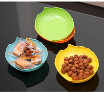 Candy Box Containing snacking disc leaf dried fruit tray Home Children small number Fruits Parquet Fruit Pan Creativity