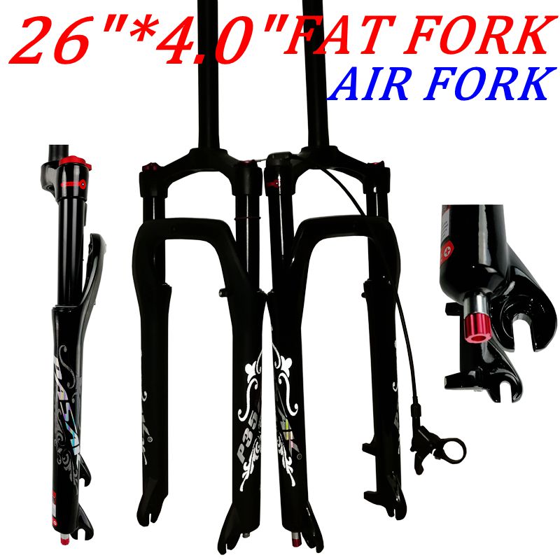 Snowmobile beach car aluminum alloy shock absorbing front fork damping gas fork 26 inch wide tyre 4 0 cross country bike 135MM