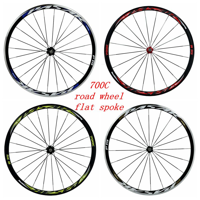 PASAK bearing road wheel set 700C road wheel set Bicycle wheel 11 speed flat strip C brake V brake